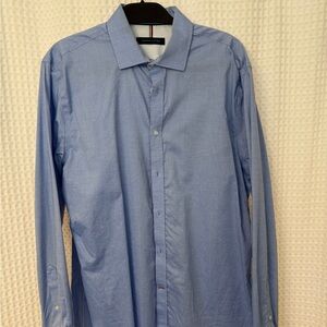 Tommy Hilfiger Slim-Fit Men's Light Blue Dress Shirt (16.5-34/35)